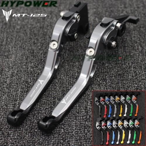 For YAMAHA MT125 MT 125 MT-125 2014 2015-2016 2017Motorcycle Accessories Folding Extendable Adjustable Brakes Clutch Levers