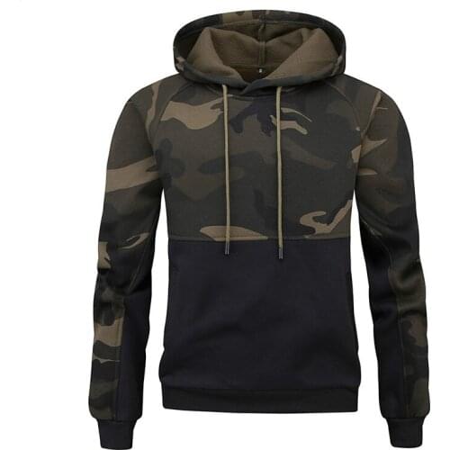 MoonSpecial Mens Camouflage Hoodies