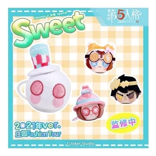 Game Identity V Dessert Theme Tracy Reznik Helena Adams Jack Cute Plush Elastic Hair Rope Ring Girl Double Ponytail Headwear