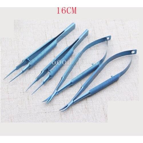 Titanium instruments 16cm outside instruments Kit ( invoicing )scissors needle holder forceps Tools