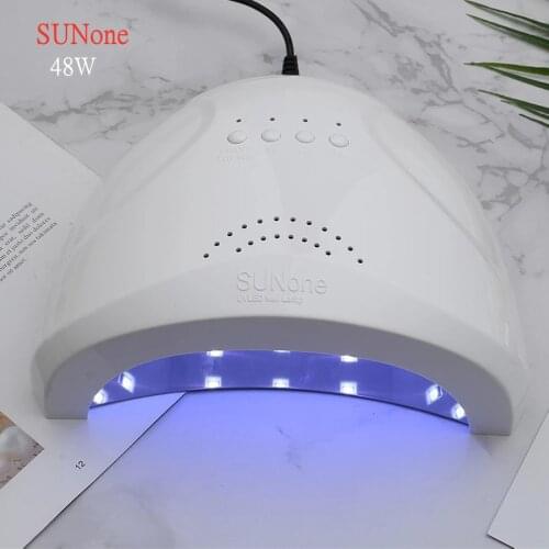 SUNone 48W UV LED Lamp Nail Dryer 30Pcs Beads 5s30s60s Timer Auto Sensor for Fast Curing Gel Nail Lamp Manicure Drying UV Lamp