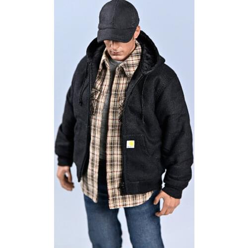 1/6th Male Soldier Classic Retro Casual Trendy Hooded Canvas Tooling Coat Model
