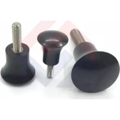 1Pcs M6 Stainless Steel Mushroom type Knob bakelite Round head handle Hand Screw 25mm OD Length 40mm-70mm