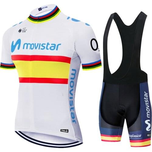 2020 Movistar abbigliamento bici da corsa uomo summer quick dry cycling jersey men tenue velo homme 20D gel cycling wear