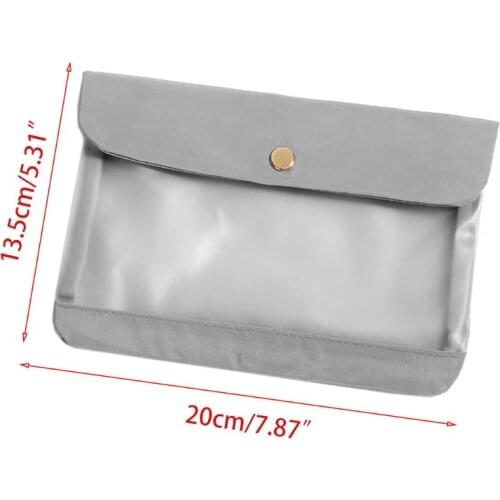63HC Portable Transparent Face Mask Storage Bag Waterproof Dustproof Mouth Cover Holder Organizer Envelope Pouch Container