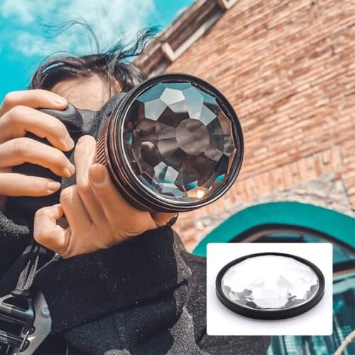 77mm Kaleidoscope Prism Colorful Prism Glass Filter for Photo Variable Number Of Shooting Objects SLR Photography Accessories