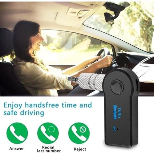 Car Aux Wireless Receiver 3.5Mm Wireless Car Audio Player Wireless Handsfree Call Adapter Aux Receiver 3.5Mm