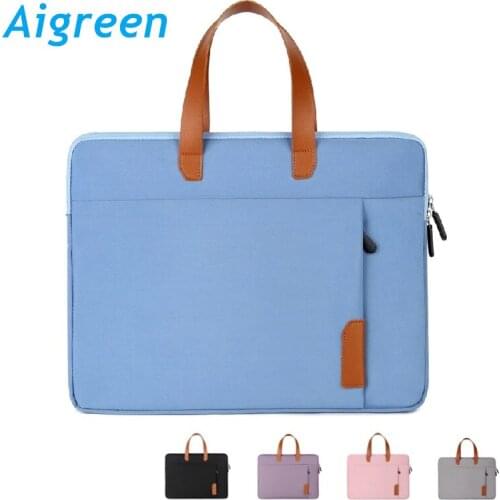 Brand Handbag Laptop Bag 13,14,15,15.6 Inch, Briefcase Waterproof Case For MacBook Air Pro Notebook Compute PC, Dropship F197