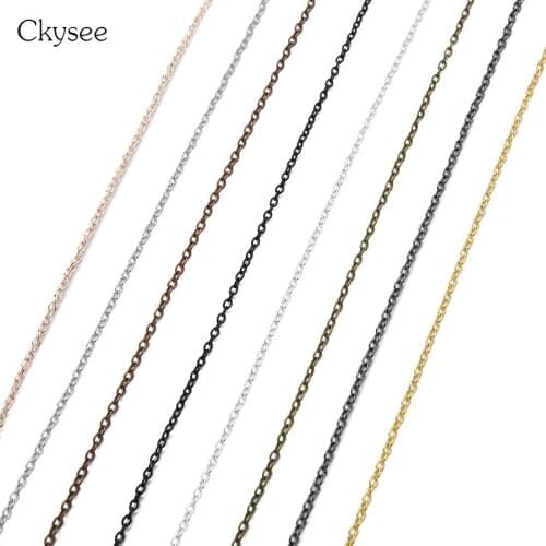 2x3/3x4mm Cross Chain Gold Rose Gold Black Antique Bronze 10Yards/Roll Cross Chain Necklace Bracelet Making Jewelry Materials