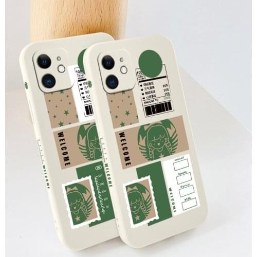 Lucky Girl Phone Case For iPhone 12 Pro Max 11 X XS XR XSMAX SE2020 8 8Plus 7 7Plus 6 6S Plus Liquid Silicone Cover