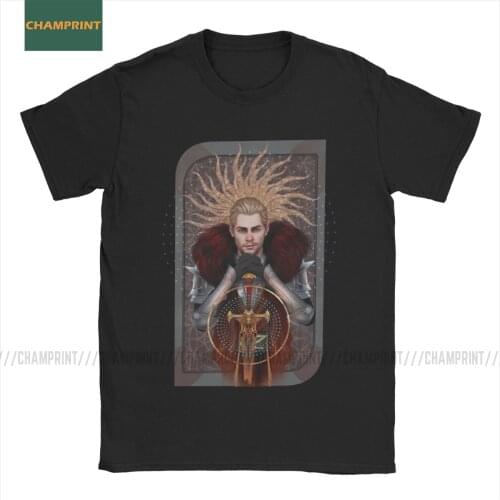 Men Commander Tarot Dragon Age T Shirts Fenris Iron Bull Garrett Hawke Game Cotton Tops Short Sleeve Tee Shirt Printed T-Shirt