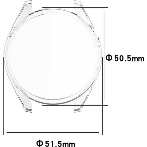 Electroplated TPU All-inclusive Electroplating Protective Case Housing Shell Cover for Huawei Watch3 Pro Watch