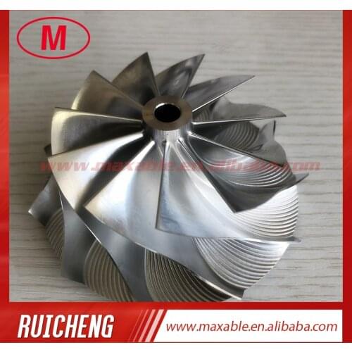 HX40 11+0 blades 66.65/84.00mm high performance Turbocharger Billet/milling/Aluminum 2618 compressor wheel for racing