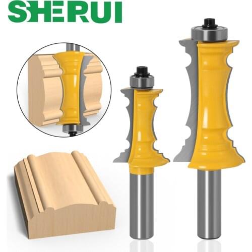 Itered Door & Drawer Molding 2 Bit 1/2" Shank 12mm shank Line knife Woodworking cutter Tenon Cutter for Woodworking Tools