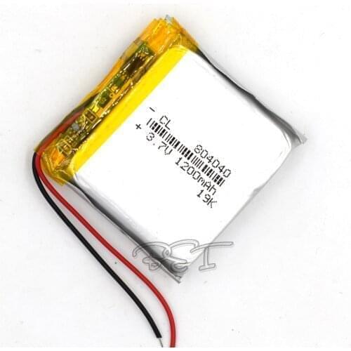 5Pcs 1200mAH 804040 Polymer Rechargeable Lithium 3.7V Li-ion Liion Battery For GPS Cell Phone Speaker MP3 MP4 Navigater Camera