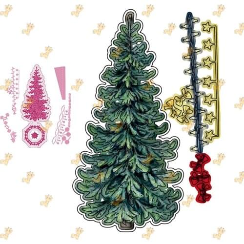 New Christmas Tree Magic Wand Die Cutting Cutting Dies Scrapbook Diary Decoration Stencil Embossing Template DIY Greeting Card