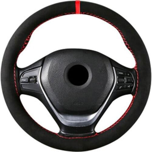 38cm Car Steering Wheel Braid Cover Needles And Thread Skidproof Auto Steering- Wheel Cover Car-styling Car Accessories