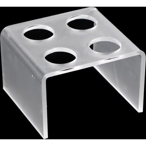 Clear 4 Holes Acrylic Homemade Silicone Lipstick Mould Holder Lip Balm Mold Stand Shelf Cosmetic Tool DIY Accessories