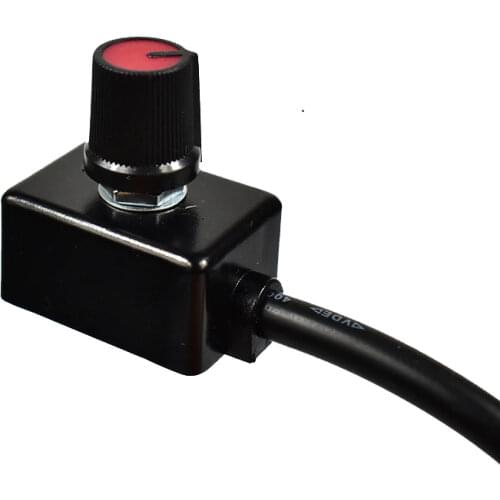 Anti-interferece Light Dimmer Knob Switch Slim Brightness Regulator Hole Mounting for Dimmable 0-10V 1-10V Driver Growing Lamp