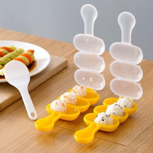 Rice Ball Mold Ball Shaped Kitchen Shakers Food Decor DIY Sushi Maker Onigiri Rice Mold Kitchen Sushi Making Tools Bento