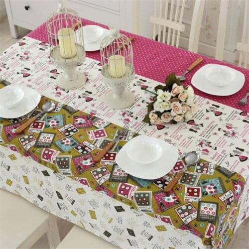 High Quality Home Party Wedding Decorative Elegant Square Cotton Table cloth