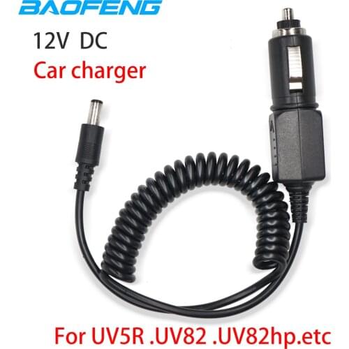 Original Baofeng 12V DC Car Charger Cable Line For Baofeng UV-5R UV-82 UV82 UV5R UV-9R plus UV9R UVH9 Walkie Talkie Accessories
