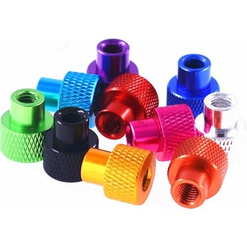 10pcs M3 M4 Frame Hand nut Tighten Flange nut Knurled Aluminum Hand thumb nut for FPV RC Model Nuts