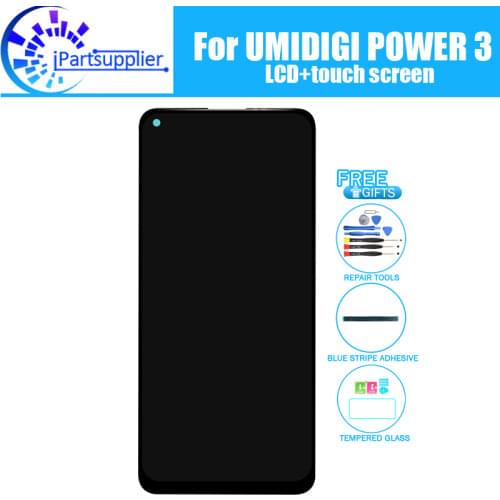 6.53 inch UMIDIGI POWER 3 LCD Display+Touch Screen 100% Original Tested LCD Digitizer Glass Panel Replacement For UMI POWER 3