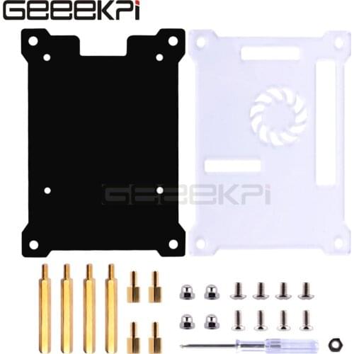 Acrylic Case for Raspberry Pi PoE Module With Coppler Pillar Round Head Screw Nut Screw Driver