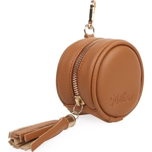 Baby Accessories Leather pacifier Nipple Case holder Personalized Container For Small Items Pacifier Holder Kids Things Brown