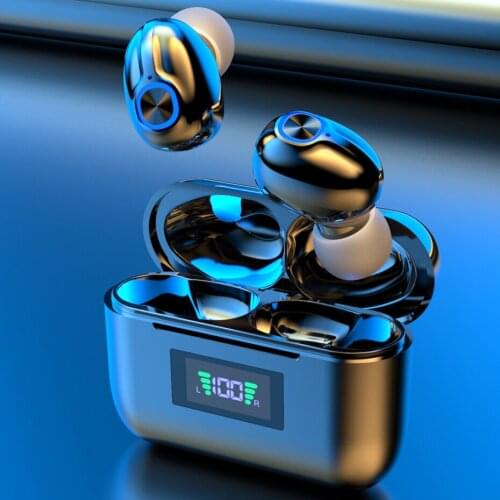 Bluetooth Wireless Headphones with Mic Sports Waterproof TWS Bluetooth Earphones key Control Wireless Headsets Earbuds Phone