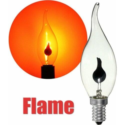E14 E27 LED Bulb Flame Chandelier Candle Light Flame Fire Flickering Bulb Lamp Vintage Flickering Effect Tungsten Candle Lamp