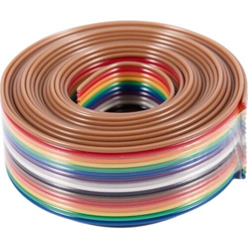 Hot 2M 1.27mm Pitch 16 Pin Flat IDC Ribbon Extension Cable Wire