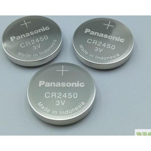 20pcs/lot Panasonic CR2450 3V Lithium Button Battery Coin Batteries Cell CR 2450 For Watches,clocks,hearing aids