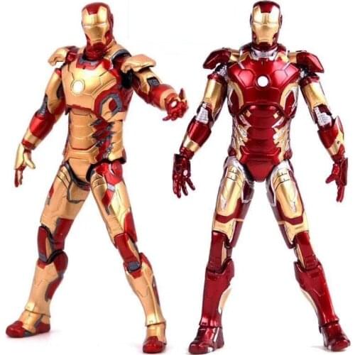 Marvel The Avengers Iron Man 2 Mark MK 42&MK43 PVC Action Figure Collectible Model Toys 18cm