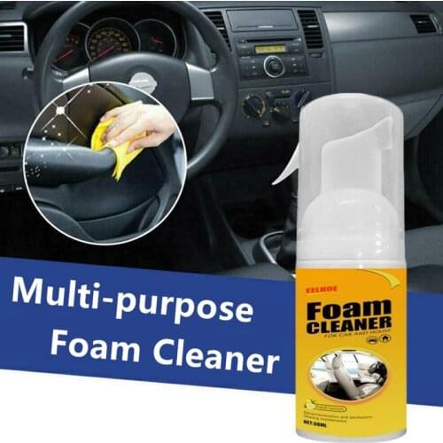 30m Multi-purpose Foam Cleaner Car Interior Leather Interior Sofa Seat Plastic Dry Cleaning Spray Household Cleaning Foam