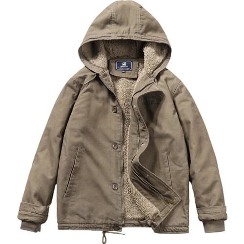 Outwear Army Thermal Slim Fit Jackets Mens Clothing Mens Bomber Jacket Winter Fashion Fleece Warm Hooded Coats Casual