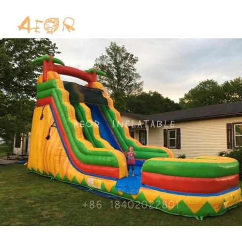 2021 new arrival Adults and Kids Inflatable water slide with big inflatable pool slide for rental or sale