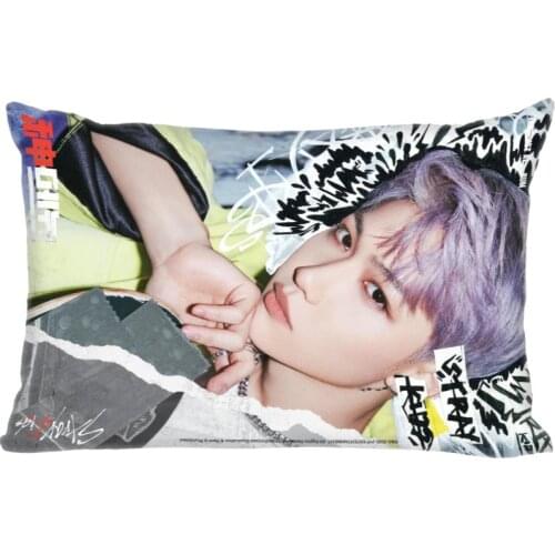 Hot Sale Custom Double Sided Pillow Slips Kpop Stray Kids FELIX Rectangle Pillow Covers Bedding Comfortable Cushion/High Quality