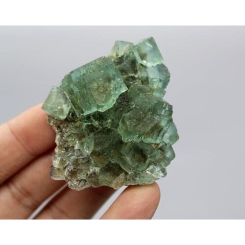 60g Natural Yaogangxian Transparent Green Fluorite Symbiosis with crystal Mineral specimens