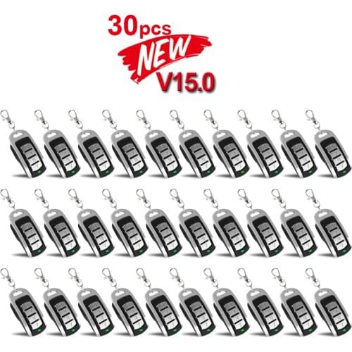 30pcs For 433.92mhz 868.35MHz 315MHz Remote Control Fixed Code Rolling Code Gate Door Garage Opener For Barrier