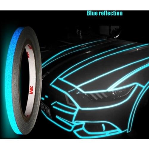 Reflectante Luminous Warning Car Accessories Tapes Car Stickers Reflector Safety Auto Styling Accessories Reflective Tape 1CMX3M