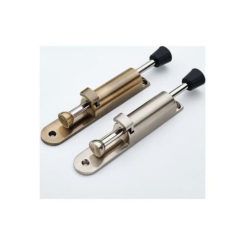 Zinc alloy telescopic silver door stopper with spring passage in the door holder door stops for home Hardware