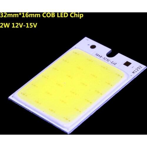 High Quality LED COB Light Strip 12V-15V 2W 32mm*16mm DIY LED COB For Home Outdoor Lamp Light Source 2pcs/lot Free Shipping