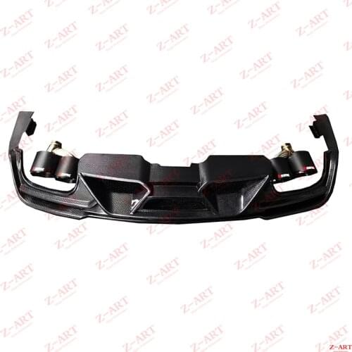 2018-2021 Z-ART for Mustang carbon fiber rear diffuser for Mustang carbon fiber rear lip for Mustang carbon fiber rear chin
