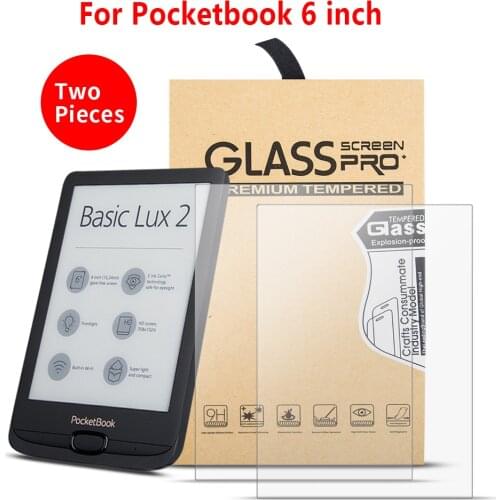 2PCS/Lot Tempered Glass case film for Pocketbook Basic 3 Screen Protector for Pocketbook 614 Plus/626/632/622 /627