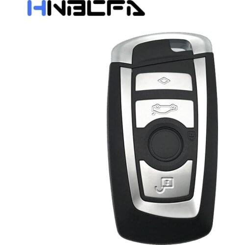 10Pcs Car Remote Key Case For BMW CAS4 F 3 5 7 Series E90 E92 E93 X5 F10 F20 F30 F40 Replacement 3/4 Buttons Smart Key shell Fob