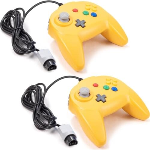 2 Pack Classic 64 Controller, Game pad Joystick for N64 - Plug & Play (Non PC USB Version) (Joystick from Japan)