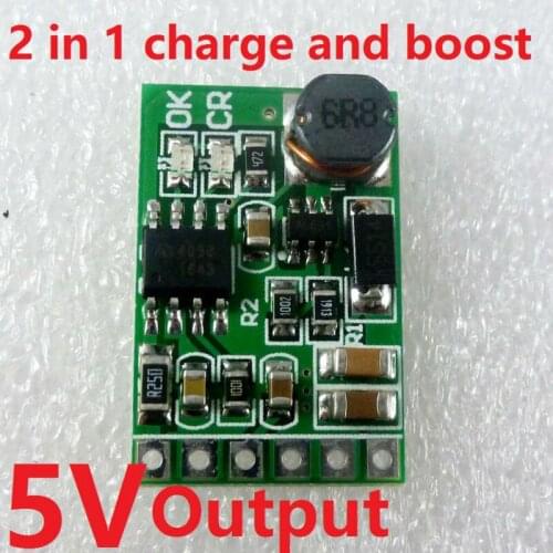 5V UPS Power Diy Board Charger & Step-up DC DC Converter Module 3.7V Li-ion LiPo