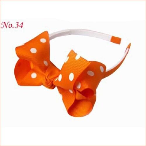 50 BLESSING Boutique Girl Headband 4.5 - 5" ABC Hair Bow Clip 2 Styles 222 No